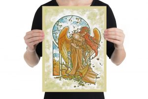 Angel of Autumn Print by Angela R. Sasser